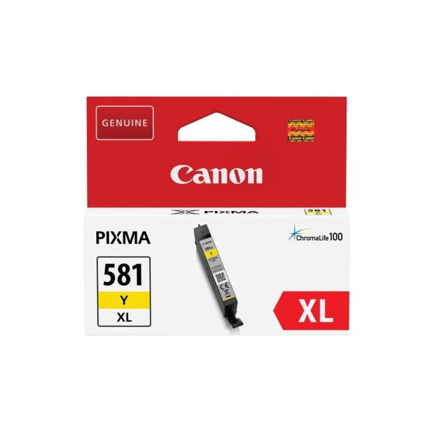 ČRNILO CANON CLI-581 XL RUMENA ZA TR7550/TR8550 8,3ML (2051C001AA)