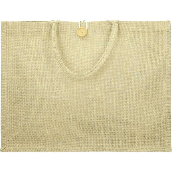 VREČKA JUTA HABRA Z GUMBOM 35X45X20CM