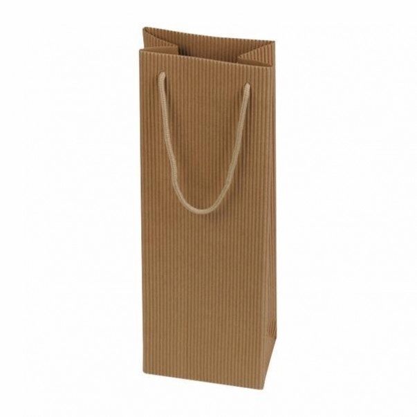 VREČKA DARILNA VALOVITA LEPENKA ZA STEKLENICO