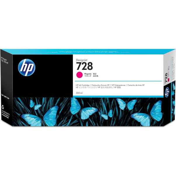 ČRNILO HP F9K16A MAGENTA 728 ZA DSJ T730, T830 300ML