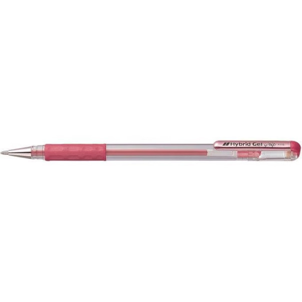 ROLER PENTEL GEL METALLIC HYBRID GRIP (RDEČ)