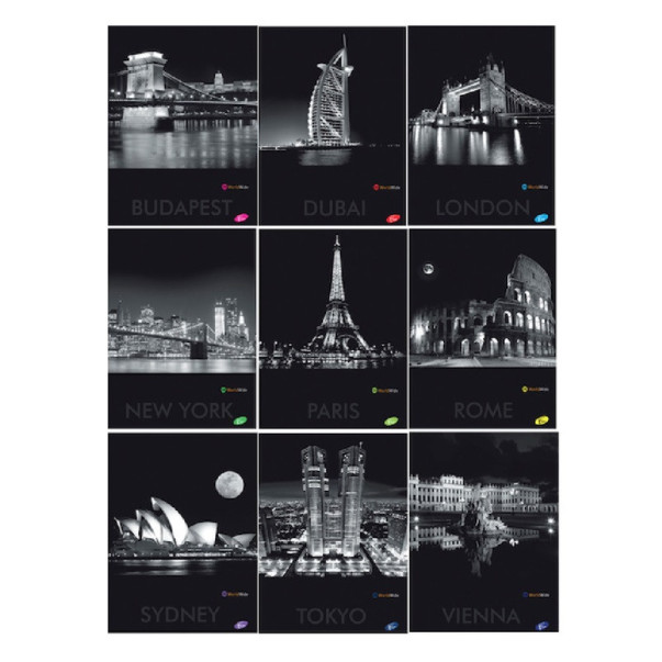 ZVEZEK A4 TP ČRTAN ELISA MESTA 96-LISTNI