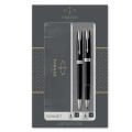 DARILNI SET PARKER SONNET DUO ČRNO SREBRN