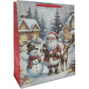 VREČKA DARILNA XL JUMBO NOVO LETO BOŽIČEK