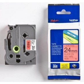 TRAK P-TOUCH TZE-451 RDEČ/ČRN 24MM