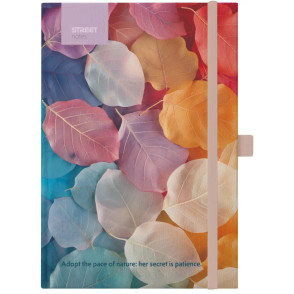 BLOK NOTES Z ELASTIKO FLOWERS MEDAW B5 TP ČRT 96L