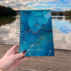 Letni planer Infinite turquoise 2026 Planerko (tedenski pregled)