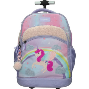 TORBA ŠOLSKA NA KOLESIH TROLLEY LOVELY UNICORN