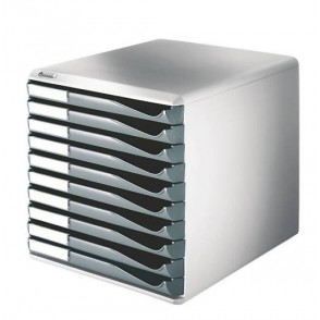 PREDALNIK LEITZ 10-DELNI 5281 (TEMNO SIV)