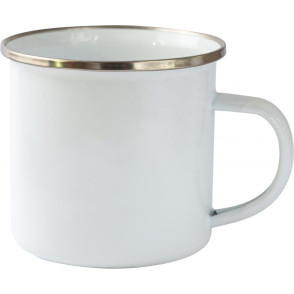 SKODELICA EMAJLIRANA RETRO BELA 350ML