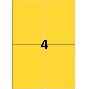 ETIKETE SMAK 105X148 BARVNE 1/100 RUMENE