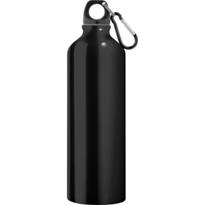 FLAŠKA ALU HOOK L 750 ML S KARABINOM ČRNA