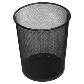 KOŠ ZA SMETI KOVINSKI 12L BASY ČRN 5002