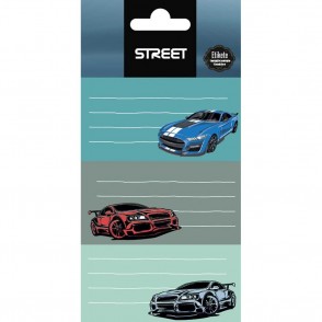 ETIKETE ŠOLSKE ZA ZVEZKE CARS 1/9