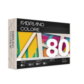 PAPIR BARVNI A4 FABRIANO COLORE PASTELNE BARVE 80GR (SV.RUMENA)