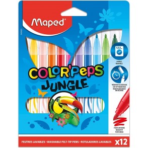 FLOMASTER ŠOLSKI MAPED COLOR'PEPS JUNGLE 1/12
