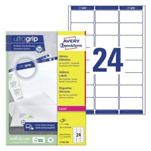 ETIKETE ZWECKFORM L7159 63,5X33,9MM 1/100