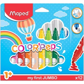 FLOMASTER ŠOLSKI MAPED COLOR'PEPS MAXI 1/12 DEBEL