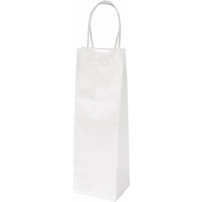 VREČKA DARILNA EKO ZA STEKLENICO (BELA)