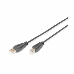 KABEL USB A-B 5M ČRN DVOJNO OKLOPLJEN