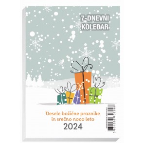 VLOŽEK ZA NAMIZNI KOLEDAR PLEKSI TEDENSKI 10X14 2024