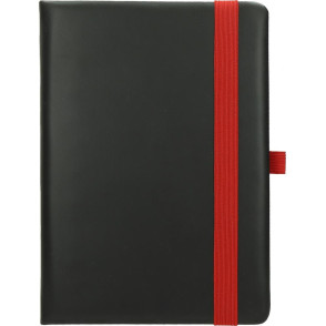 NOTESNIK A5 14X21CM FLUX Z ELASTIKO (RDEČ)