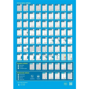 ETIKETE SMAK 70X37 ORANŽNE