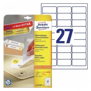 ETIKETE ZWECKFORM L4737 1/25