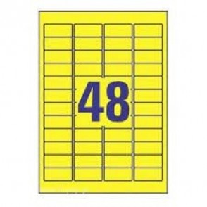 ETIKETE SMAK 45,7X16,9 BARVNE 1/100 RUMENE