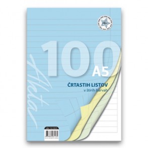 OBRAZEC 13,133 AKTA A4 ČRTNI LISTI 9MM BARVNI MIX