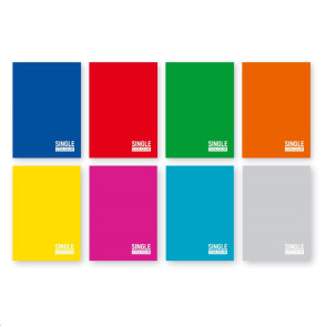 ZVEZEK A4 MP ČRTAN SPREE 60L MIX ENOBARVNI 40712