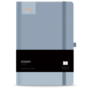 BLOK NOTES Z ELASTIKO CASUAL BLUE A5 TP ČRT 96L