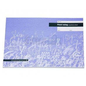 OBRAZEC E.9  POTNI NALOG ZA PREVOZ STVARI A4